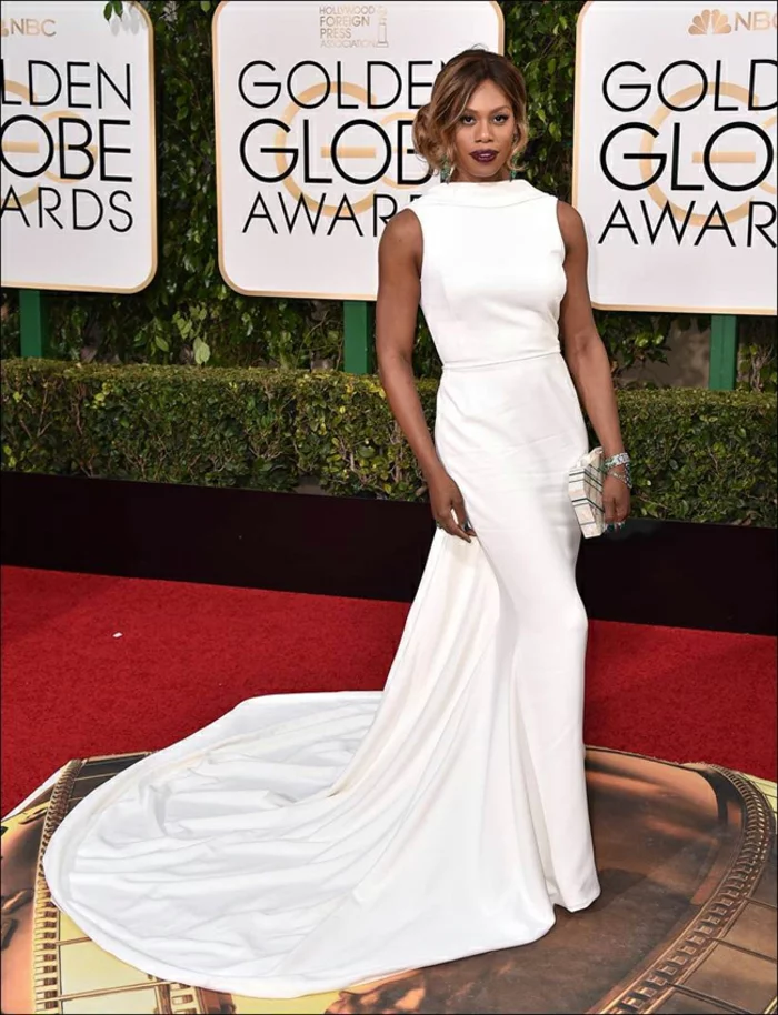 Abendkleider lang Golden Globes 2016 laverne cox Elizabeth Kennedy