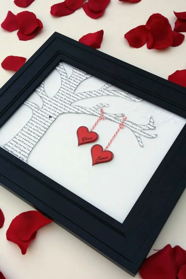 DIY Geschenke zum Valentinstag romantische Geschenkideen