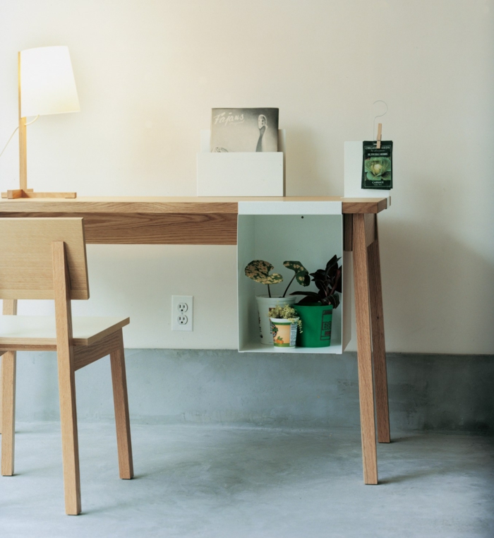 DIY Schreibtisch selber bauen Holzmöbel Arbeitstisch Stuhl