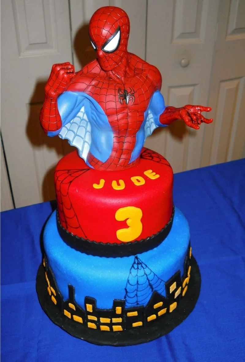 Geburtstagstorten Bilder Spiderman Kindergeburtstagstorte