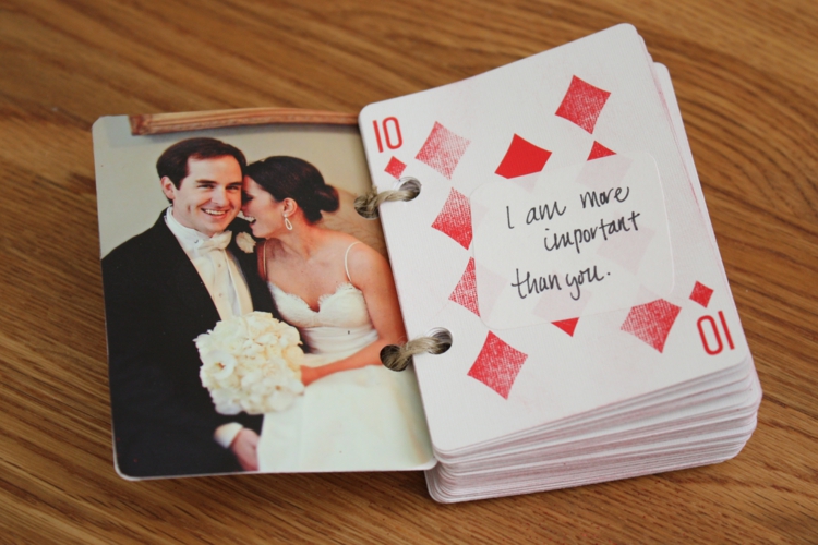 Geschenke zum Valentinstag Liebeserklärung DIY Geschenkideen Spielkarten