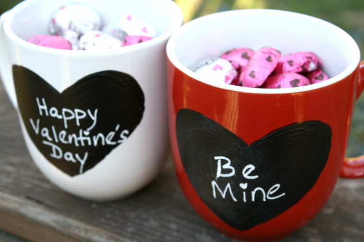 Geschenke zum Valentinstag schöne Liebesrklärung Tassen