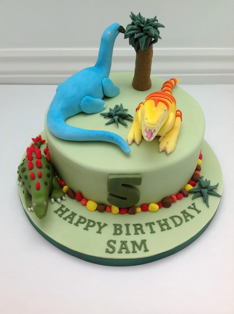 Kinder Tortendeko Geburtstagstorten Bilder Dinosaurier