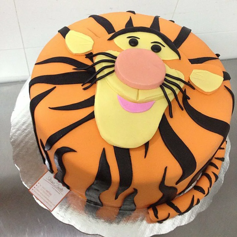Tiger Kindertorte Geburtstagstorten Bilder Tortendekoration