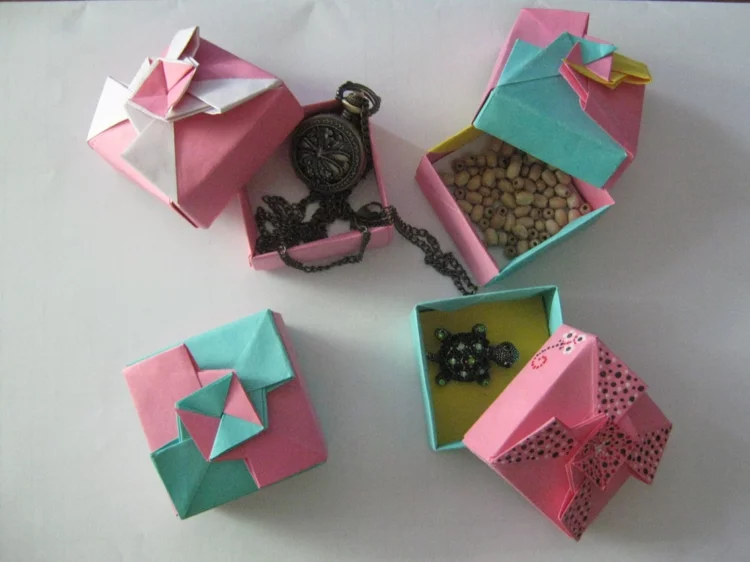 ausgefallene Geschenkideen DIY Geschenke Origami Geschenkverpackungen