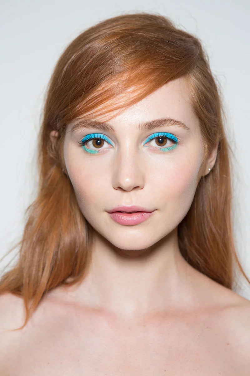 blaue Lidschatten Augen Make up 2016 trends lepore Styling Tipps