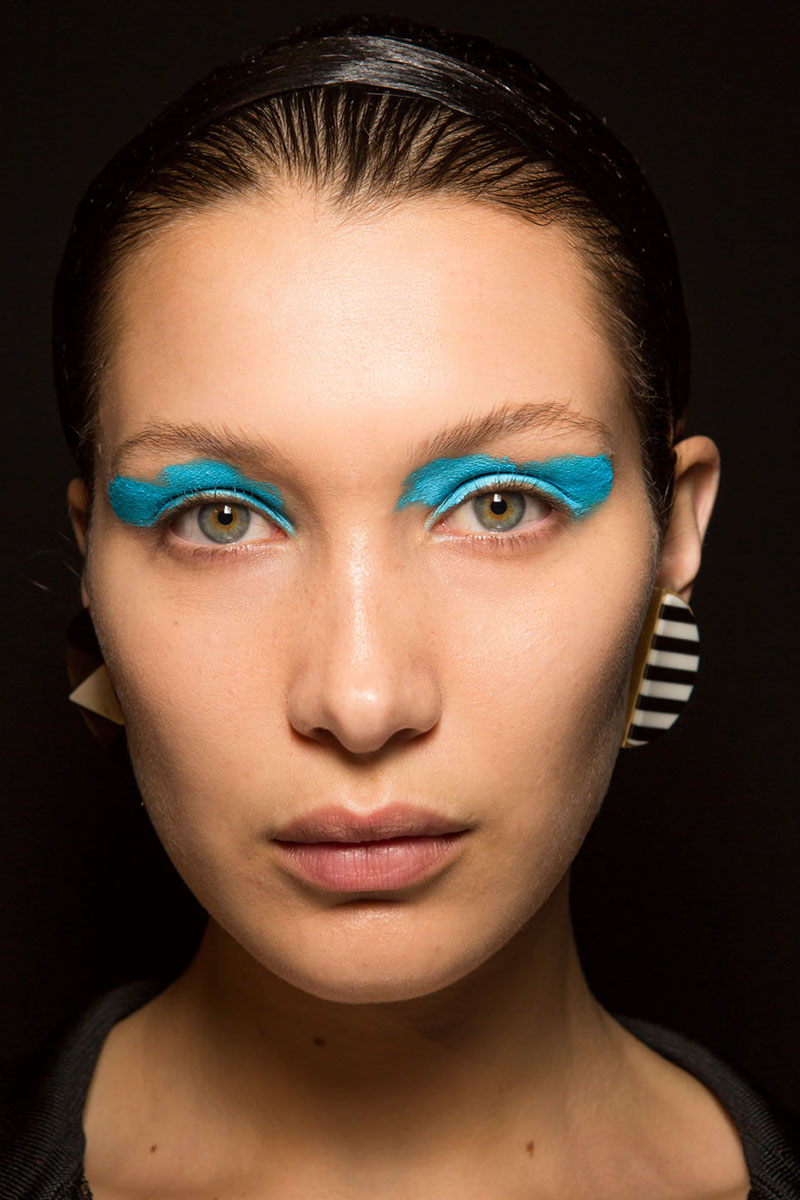 blaue Lidschatten Augen Make up 2016 trends missoni Styling Tipps