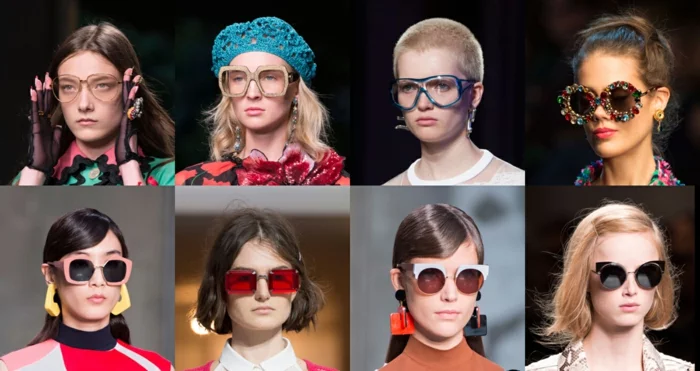 modische brillen aktuelle tendenzen milano fashion week