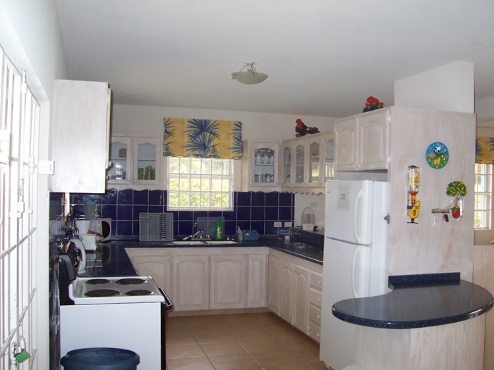 küchendesign ideen blaue wandfliesen küchenrückwand helle küchenschränke