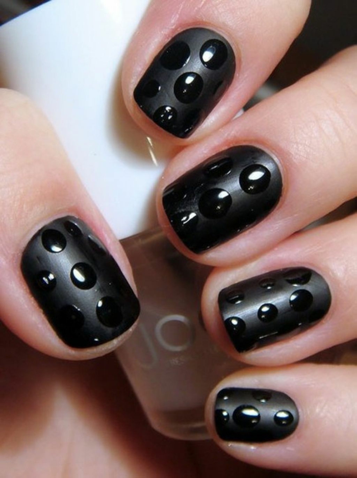 50 Nageldesign Schwarz Ideen Die Unendlichen Moglichkeiten Des Nageldesigns