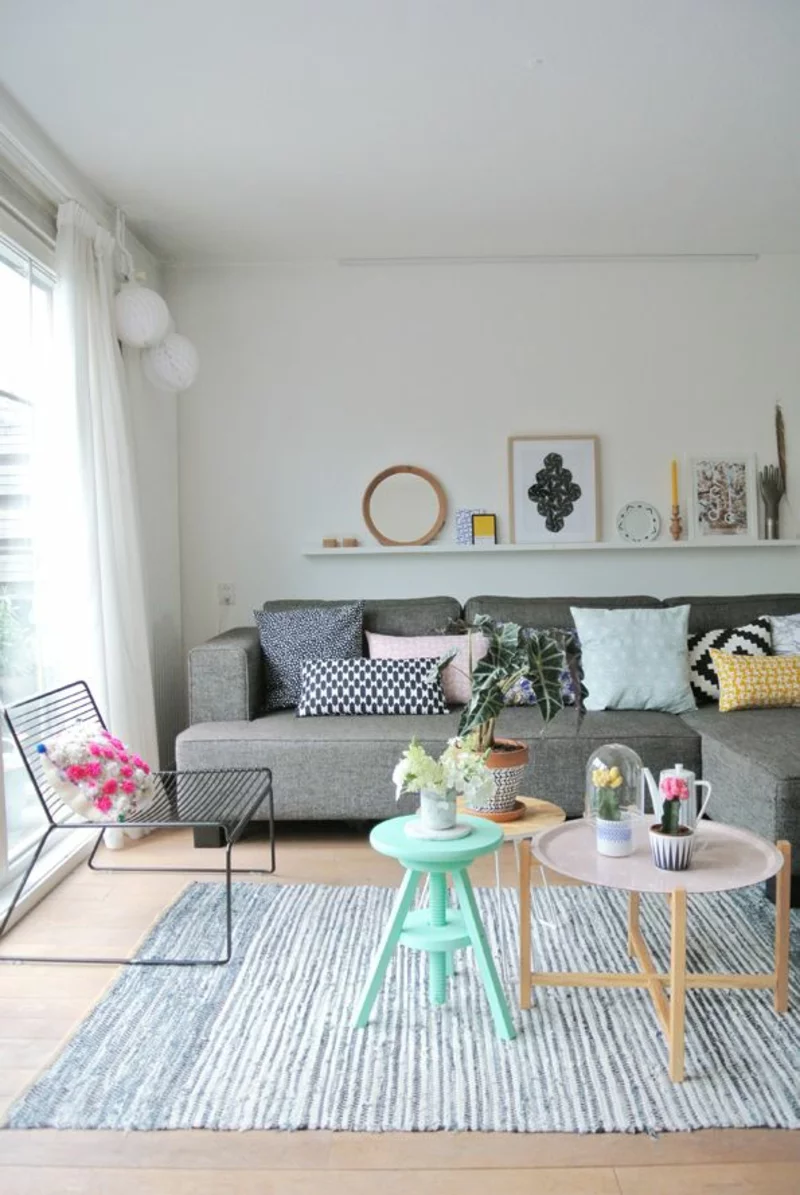 neue Wohntrends Farben Deko Ideen Wohnzimmer