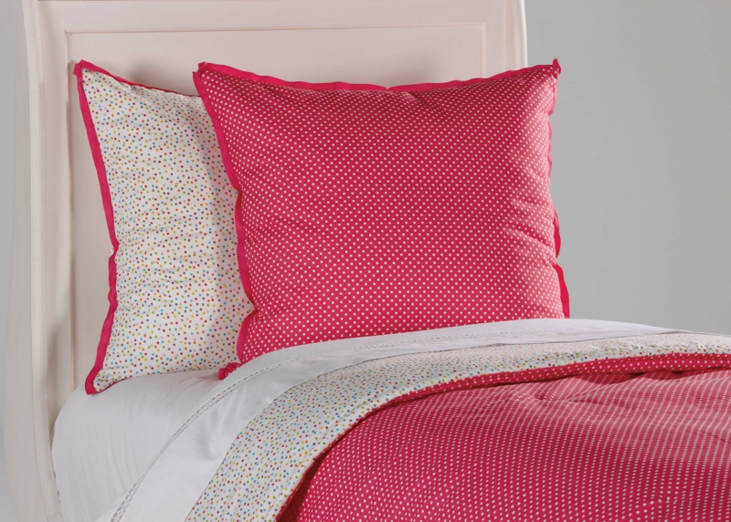pinke Bettwäsche zweifarbig Bettlaken