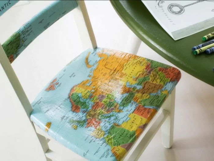 serviettentechnik decoupage papier sitz stuhl