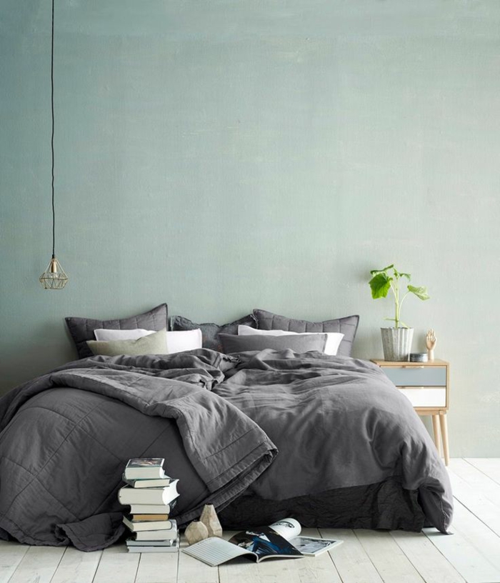 wandfarben schlafzimmer 2016 trendfarben pastellfarbe hellblau blaugrün