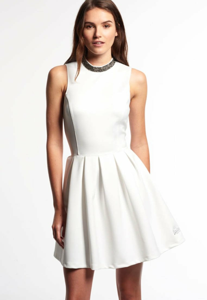 Weiße kleider elegante kurze Elegante weiße