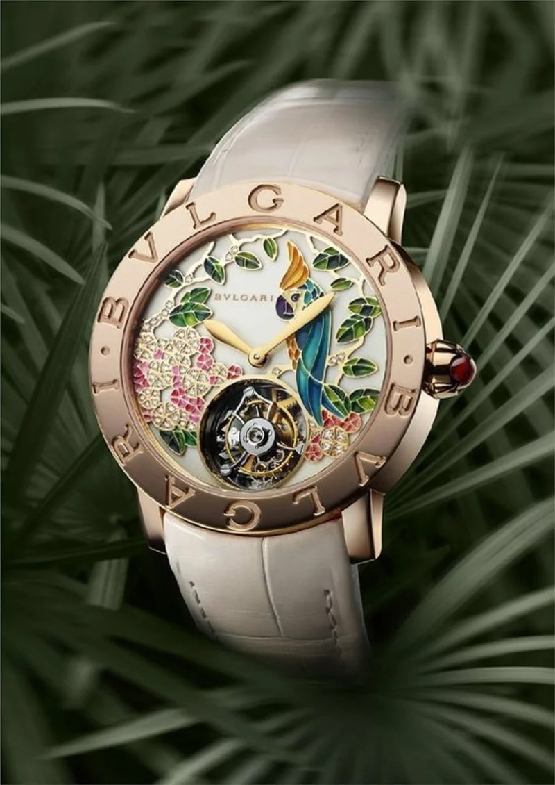 Bulgari Damenuhr Design Armbanduhr Damen rosegold