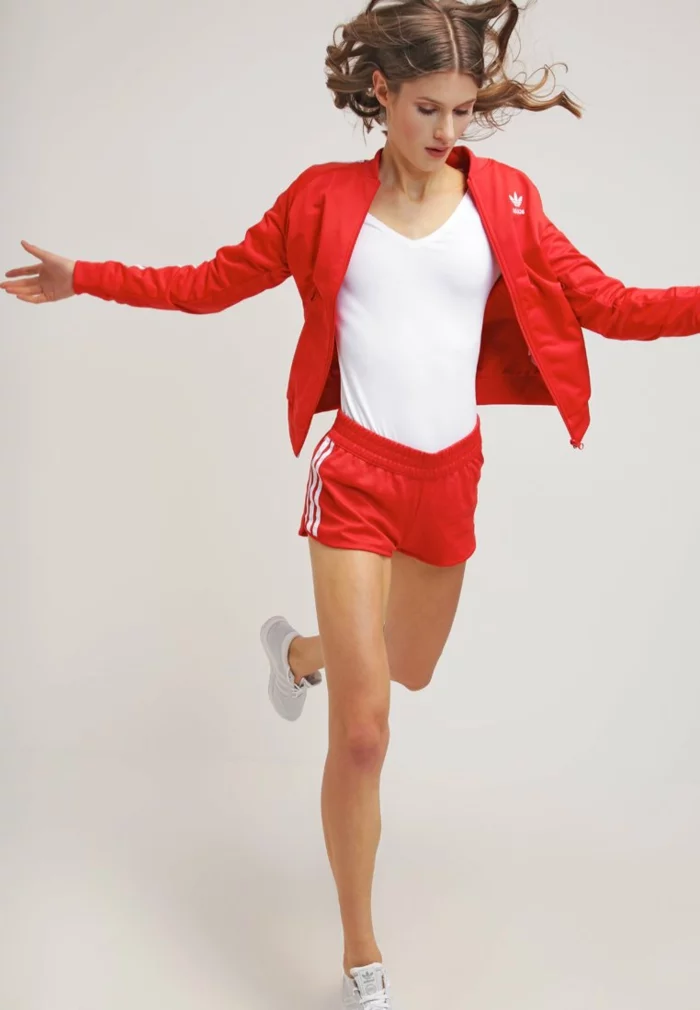 Damen hosen rot modetrends 2016 adidas originals