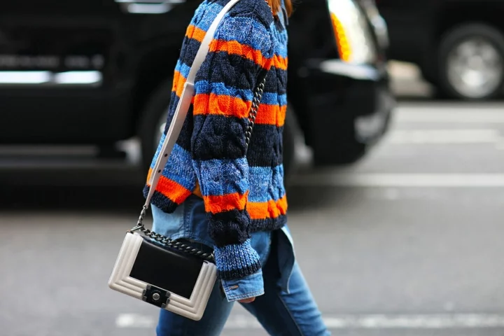 Damenpullover Streifenmuster farbig Trends 2016 casual Mode