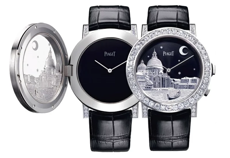 Designer Damenuhren elegantes Design Damen Armbanduhr Leder schwarz