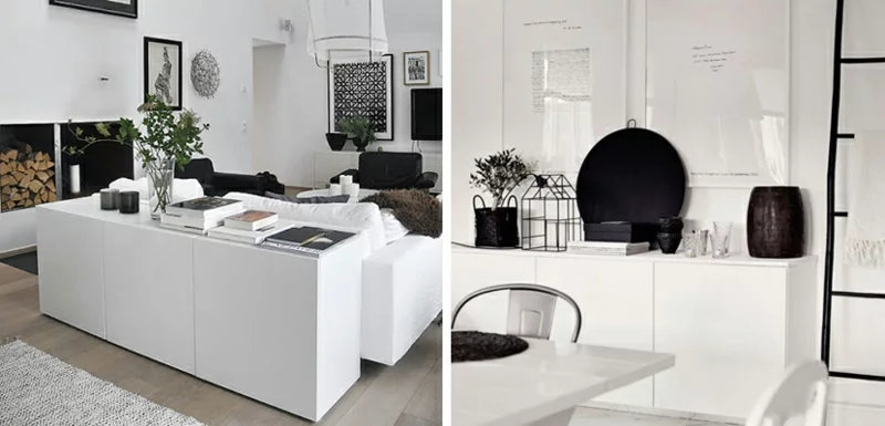 Ikea Besta Möbel Küche und Wohnzimmer Einrichtung