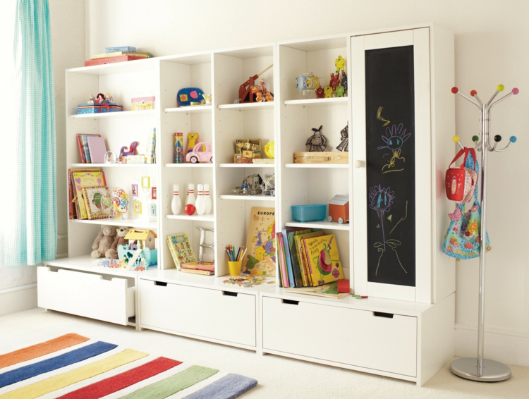 Ikea Regale Kinderzimmer Wandregal weiß Einrichtungsideen
