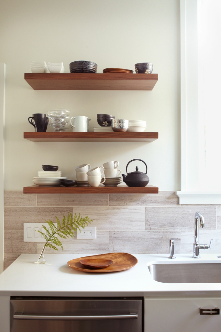 Ikea Regale Küche Wandregal Holz Einrichtungsideen