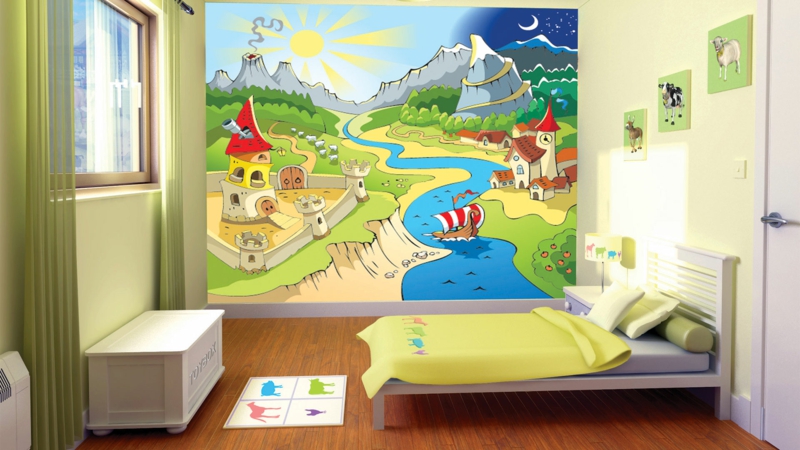 Kinderzimmer für Jungs Einrichtungsbeispiele Wandgestaltung Ideen
