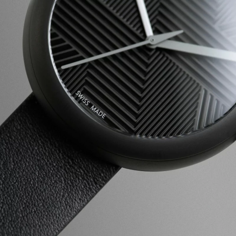 Quarz Armbanduhren schwarz Schweizer Luxusuhren Objest