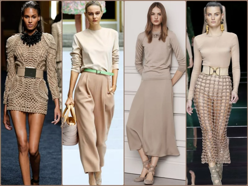Trendfarben Beige 2016 aktuelle Modetrends beige Kleider