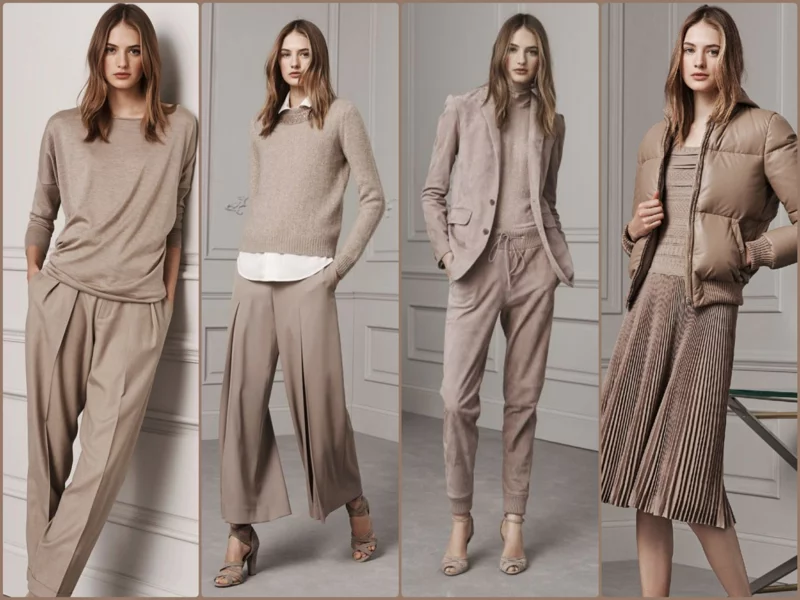 Trendfarben Beige aktuelle Modetrends Ralph Lauren 2016 beige Kleider