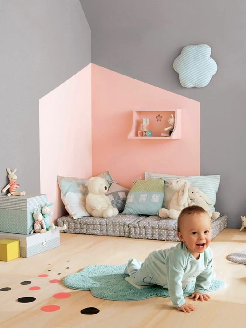 Wandfarben Ideen Babyzimmer Wände streichen Farbideen