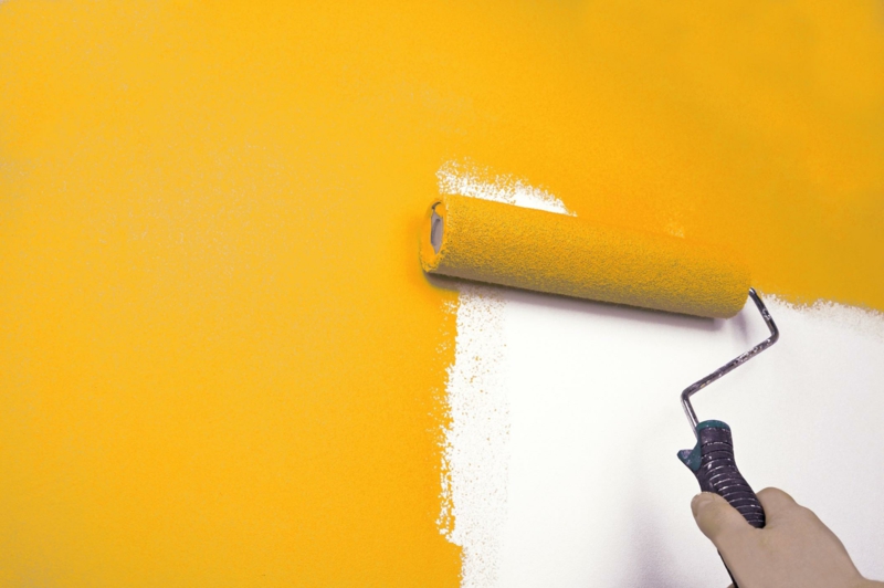 Wandfarben Ideen Gelb Wände streichen Farbideen