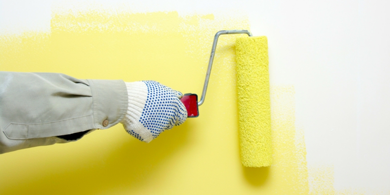 Wandfarben Ideen Wandfarbe Gelb Wände streichen Farbideen