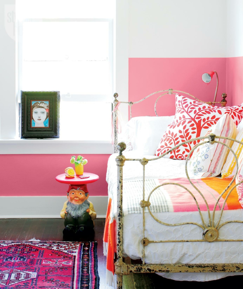 Wandfarben Ideen Wände streichen Farbideen romantisches Schlafzimmer
