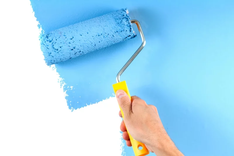 Wandfarben Ideen blaue Wandfarbe Wände streichen Farbideen