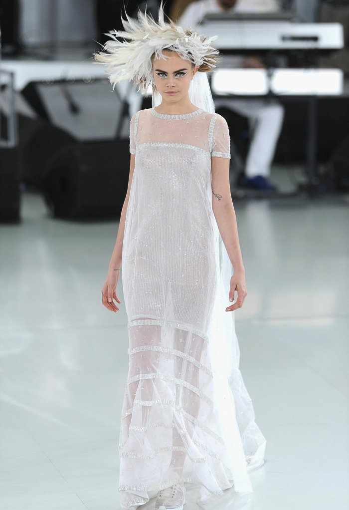ausgefallene brautkleider haute couture designer hochzeitskleid chanel 2014