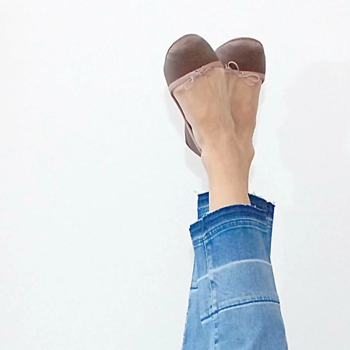 ballerina schuhe modetrends jeans schuhe