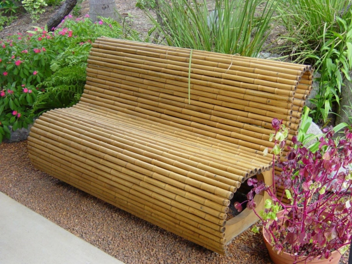 bambus deko deko aus bambus wanddeko sitzbank