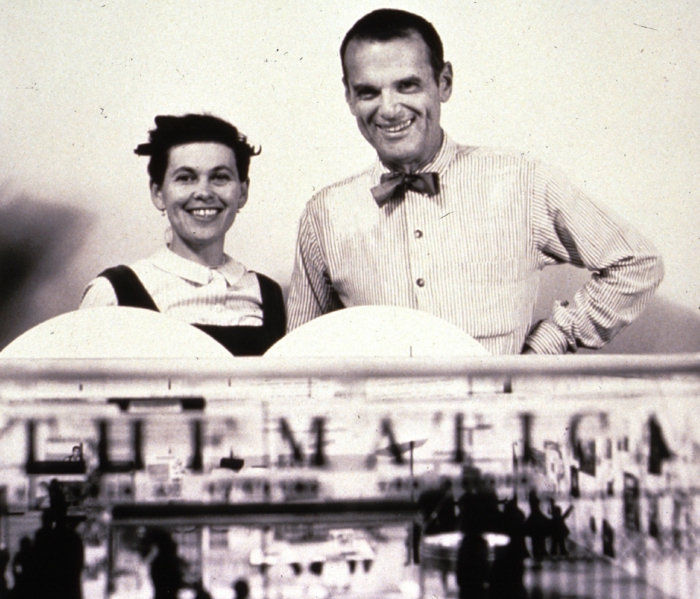 berühmte architekten Charles und Ray Eames portait