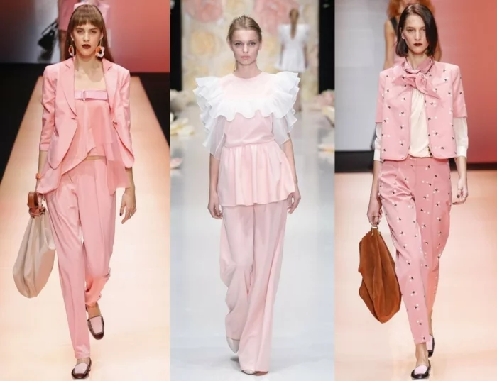 business anzüge damenmode fashion 2016 rosa farbe sakkos hosen