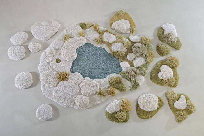 designer teppich indoor garten teich naturlandschaft teppichläufer