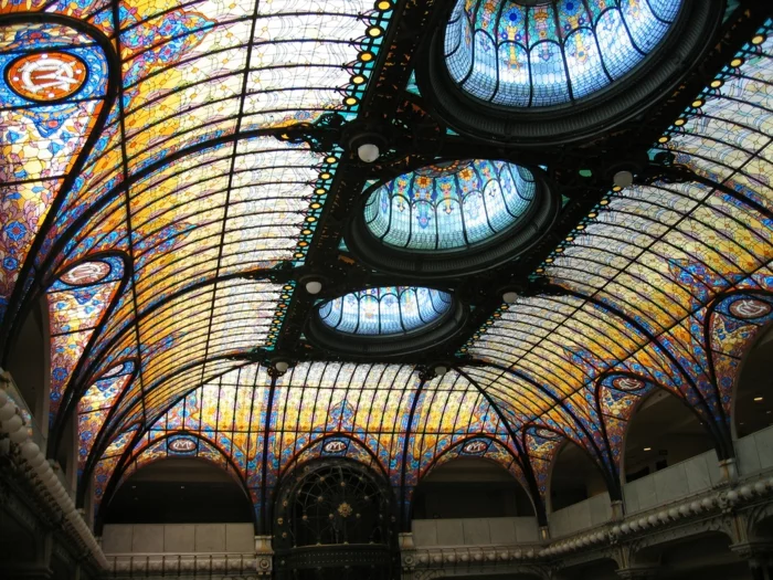 glas bemalen vitragen fenster moderne designs spanische kupel3