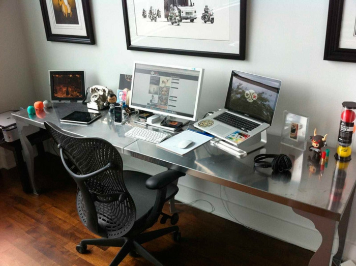 home office einrichten büro ergonomischer stuhl schreibtisch