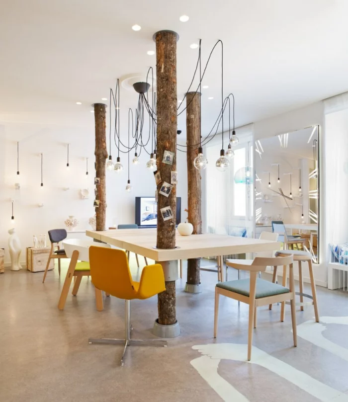 home office einrichten skandinavischer stil designer stühle schreibtische zusammenarbeit büro