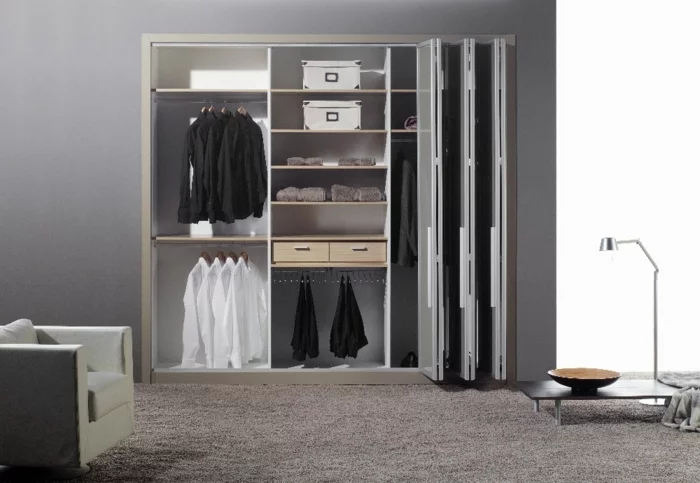 kleiderschrank design funktional wohnideen mobiliar schlafzimmer teppichboden