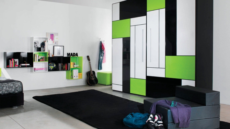 moderne Jugendzimmer Ideen Jugendzimmermöbel Farbgestaltung