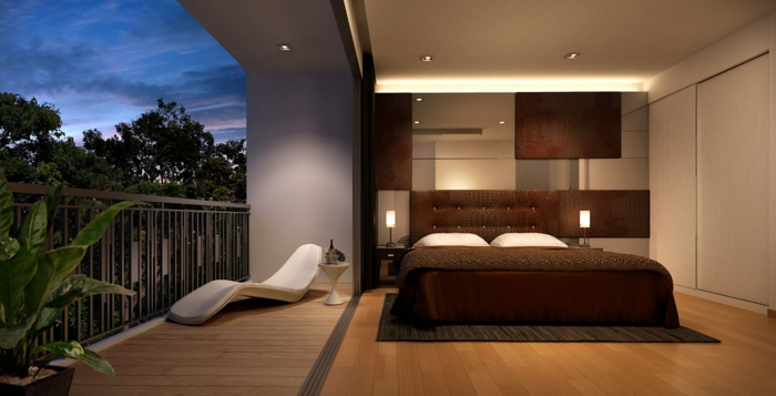 moderne bodenbeläge laminat wohnideen schlafzimmer pflanze balkon