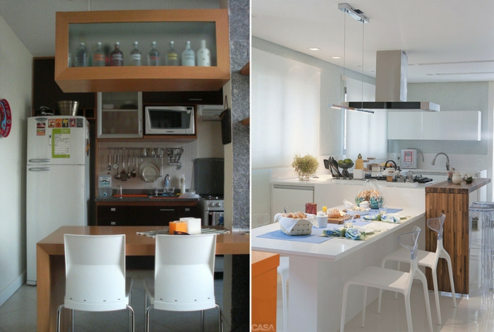 offene Küchen Küchengestaltung Ideen moderne Küchenmöbel praktisch