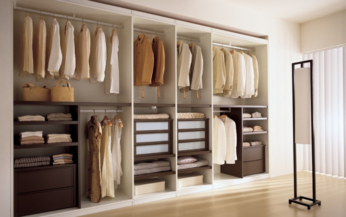 offener kleiderschrank elegant stauraum ideen schlafzimmer