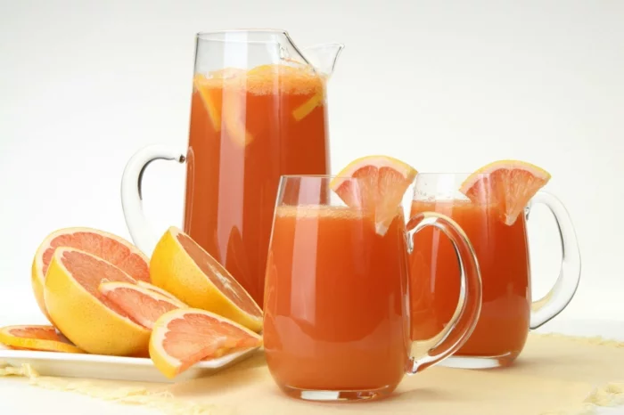 untergewicht korrigieren zunehmen gesunde getränke grapefruit
